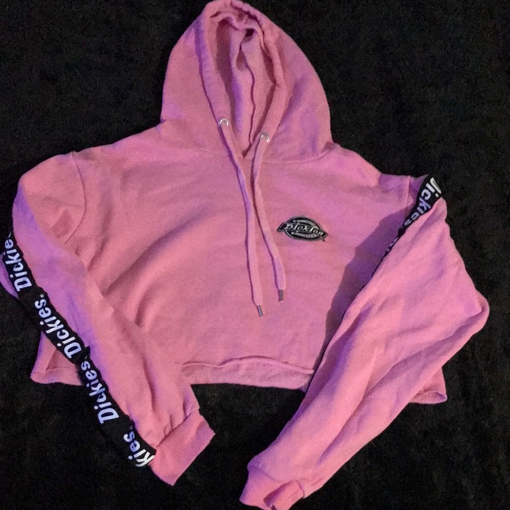 Pink Dickies Cropped Hoodie